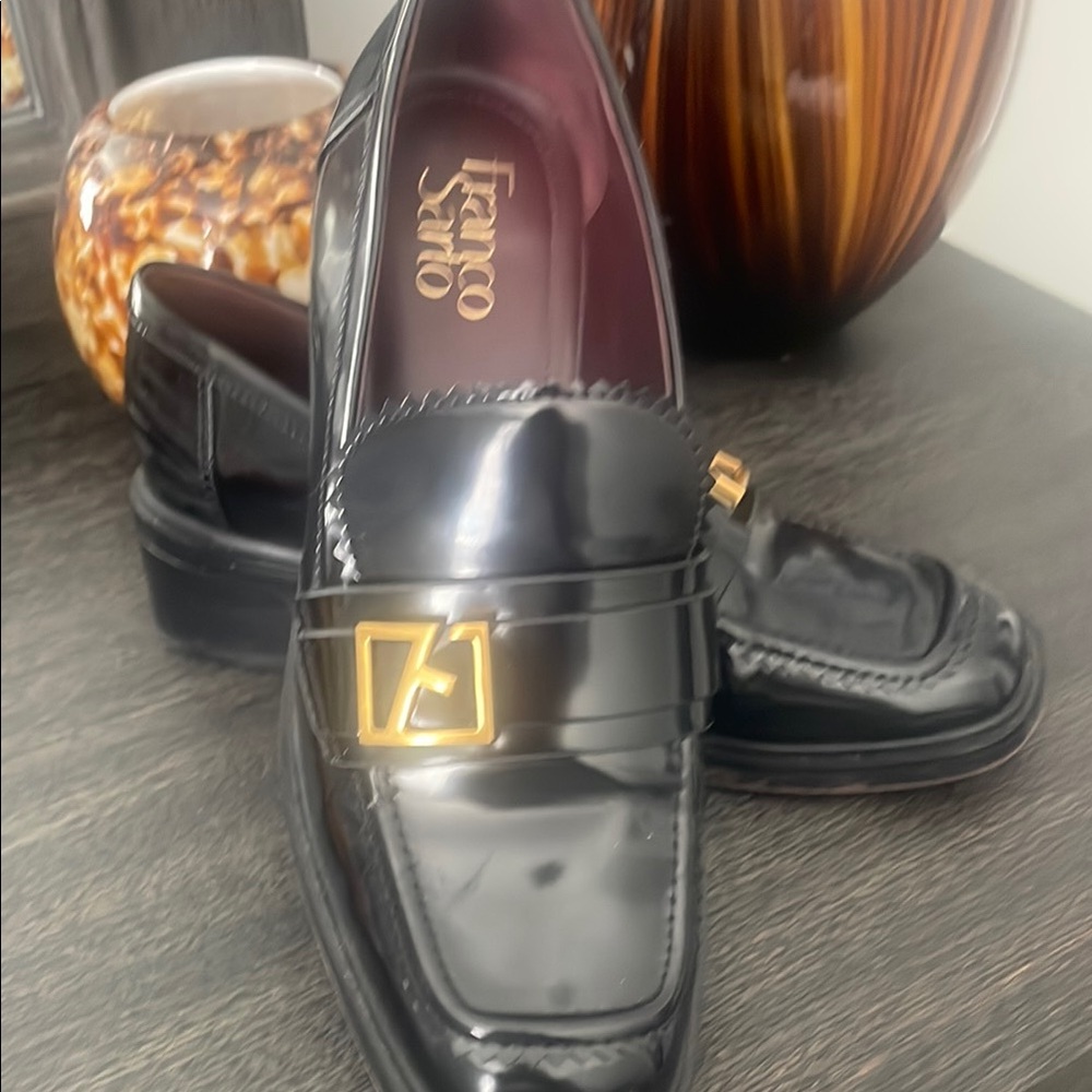 Franco Sarto Black Loafers for Women